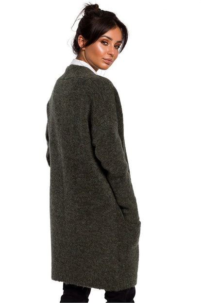 Wollmix-Strickjacke